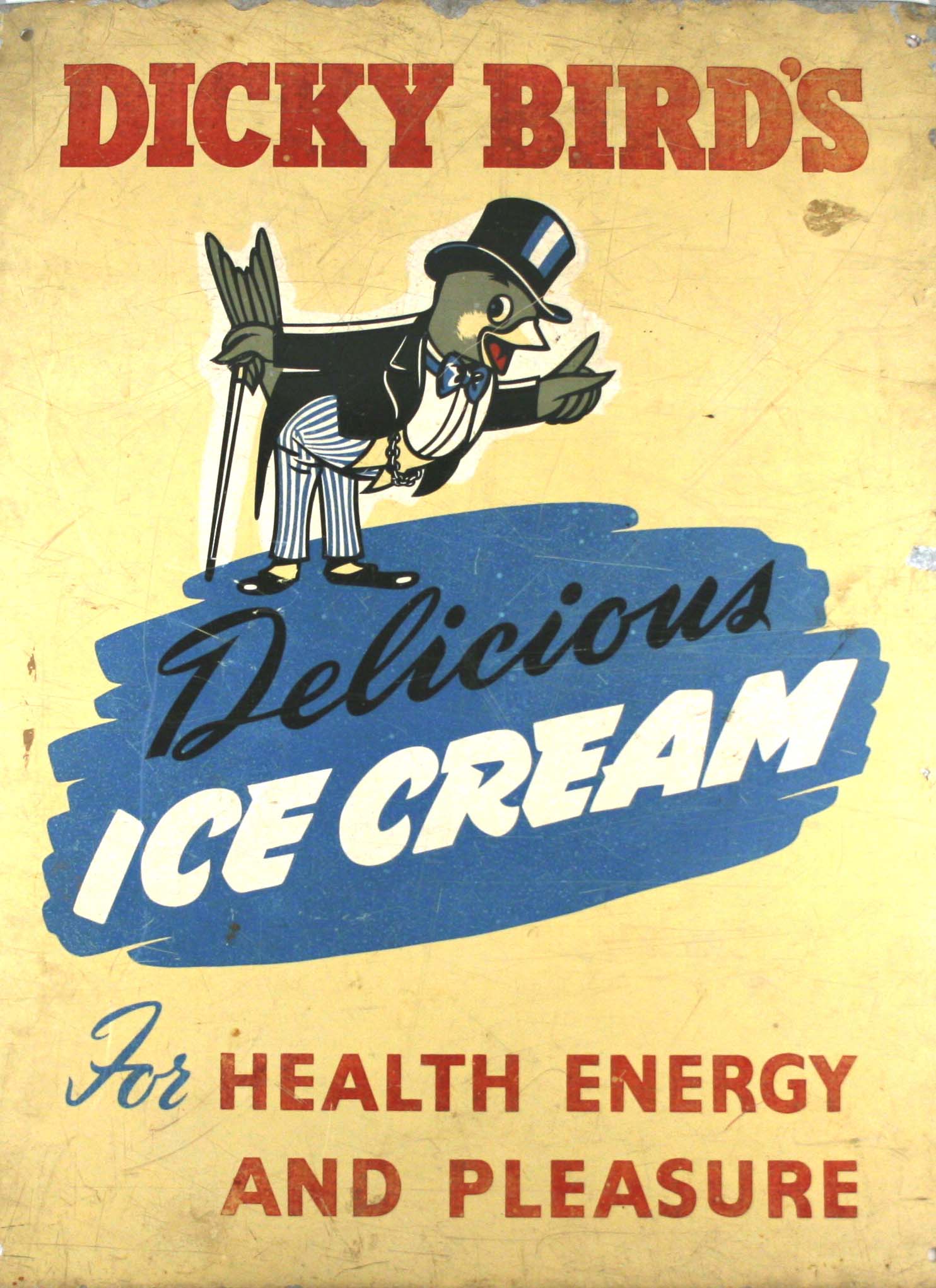 Dicky Birds advertising hoarding