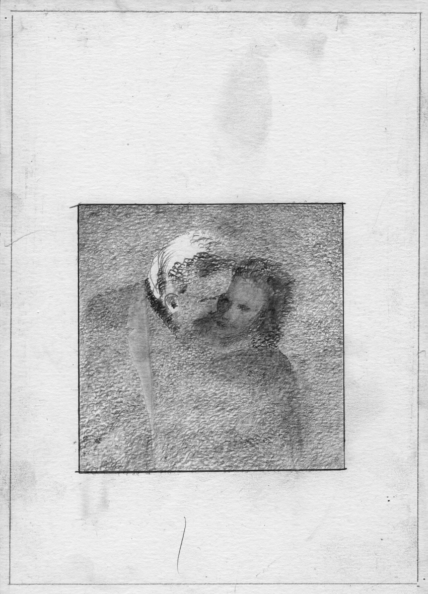 Kissing Pencil Drawing