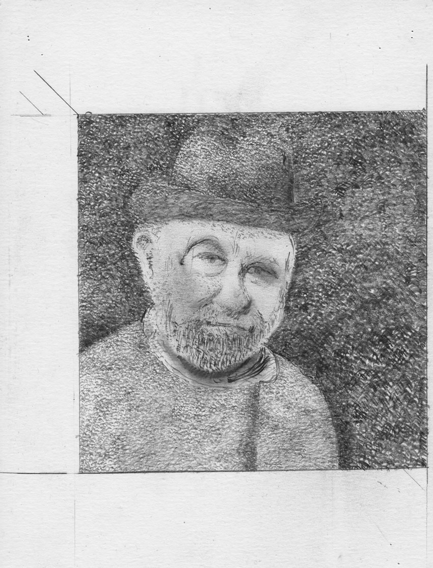 August Sander based pencil drawing