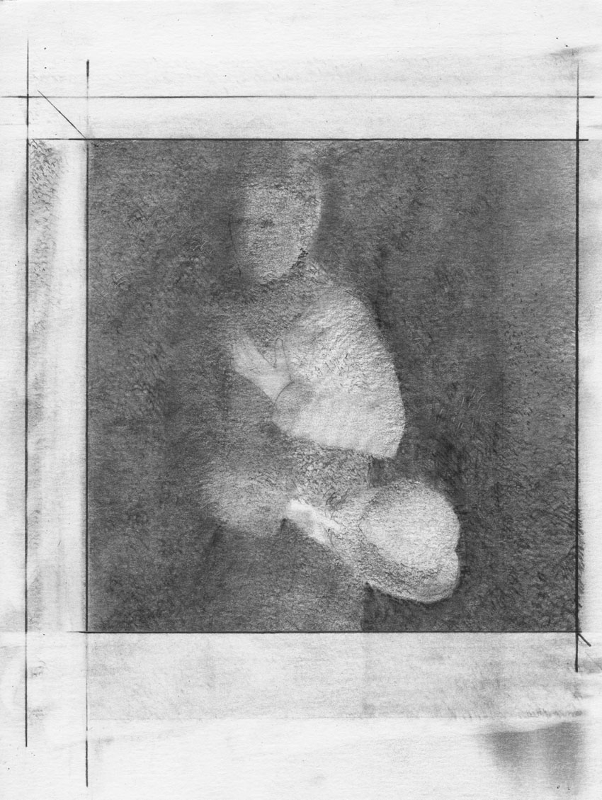 August Sander based pencil drawing