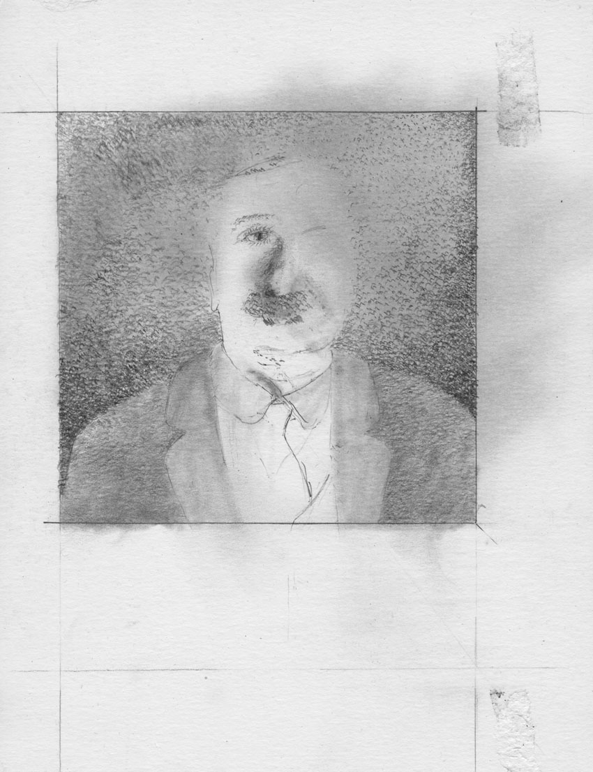 August Sander based pencil drawing