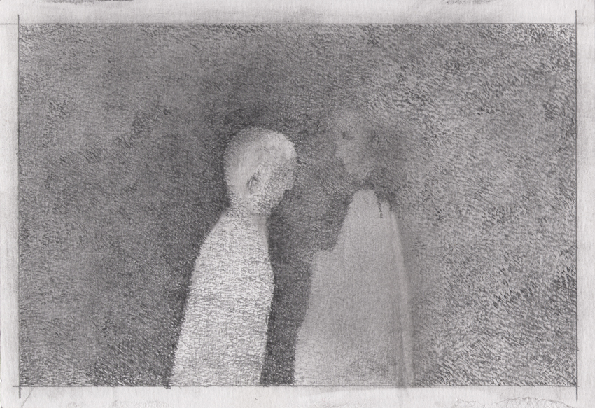 Pencil drawing illustration