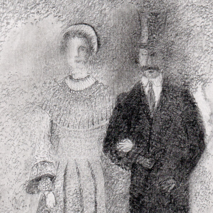 Victorians in Pencil drawings