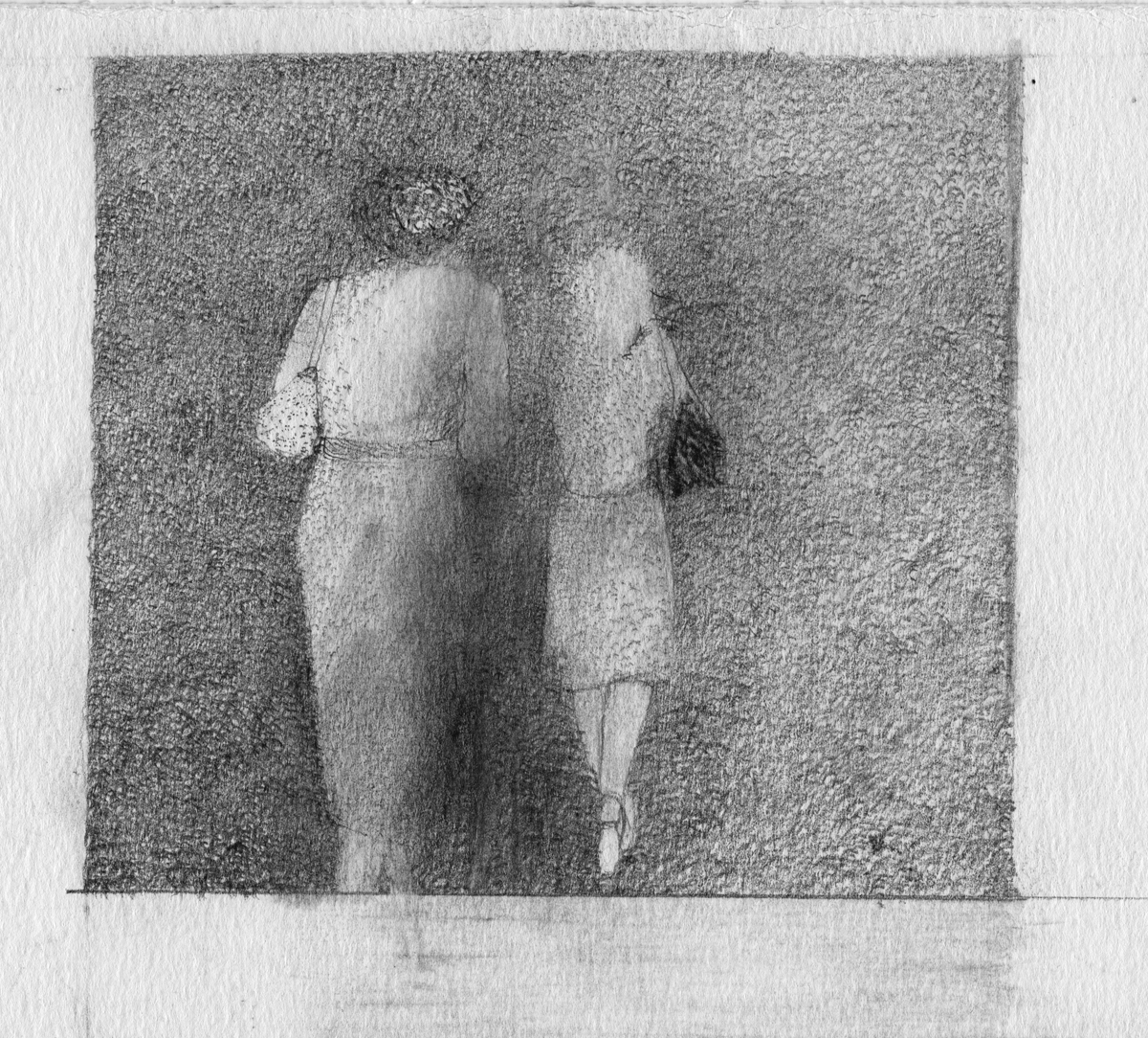 Walking away illustration