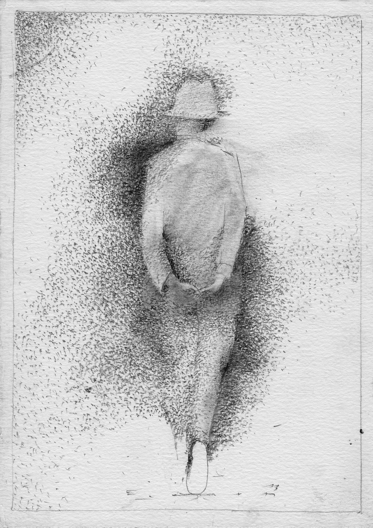 Walking away drawing 2