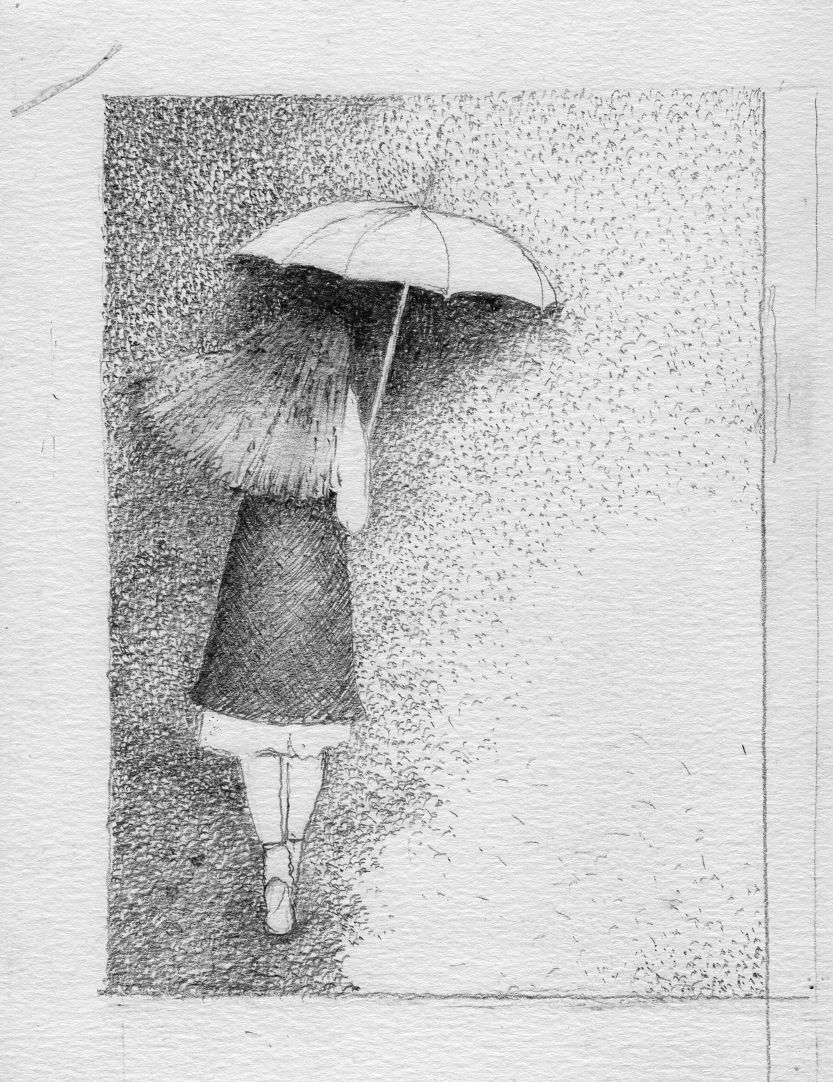 Walking away pencil pencil