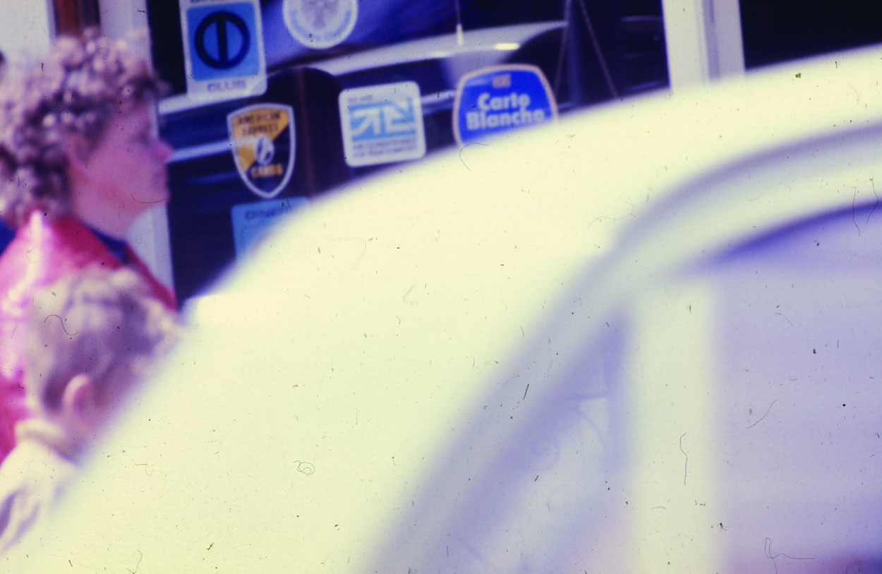 A Blurred car and window graphics