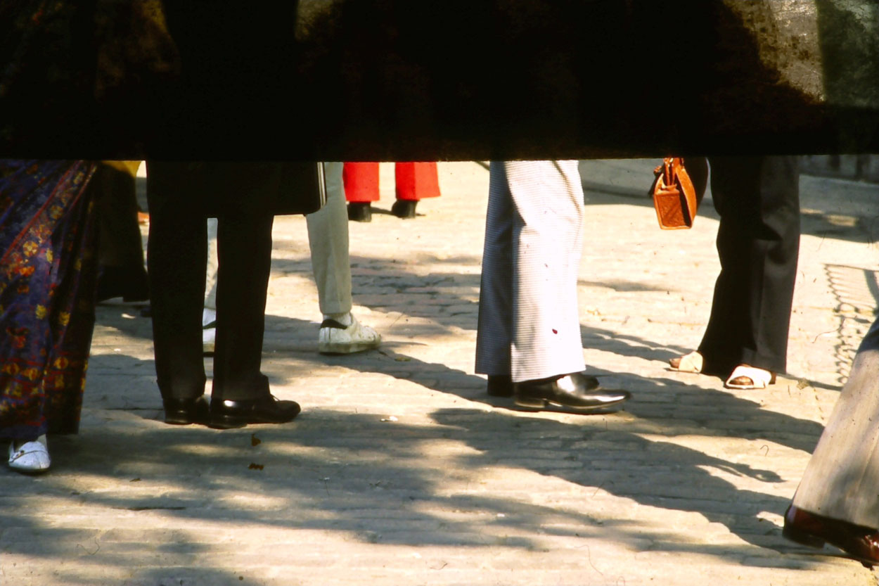 Lots of Legs on the street.