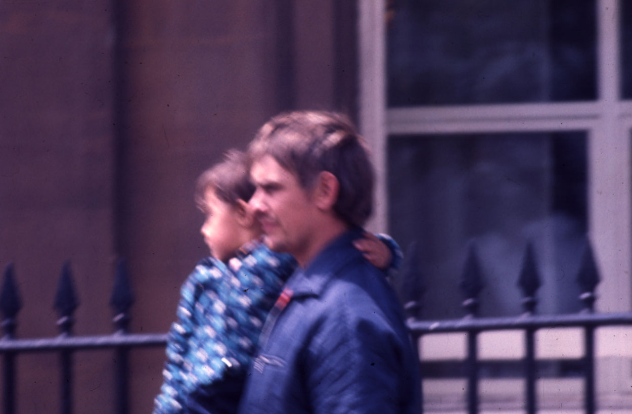 A walk past the rails.